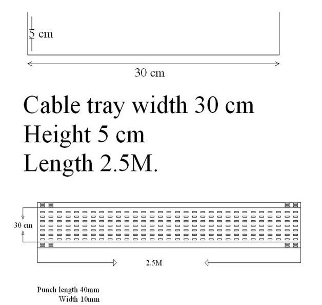 Câble Tray Profile Roll Forming Machine d'épaisseur de Q235 2.0mm