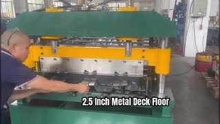 Machine de formage de rouleaux de plancher de pont en métal de 2,5 pouces