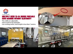 20 à 26 calibre KR18 KR24 machine de formage de rouleaux portables à couture debout