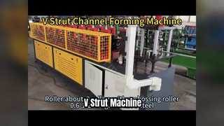 Machine de formage de rouleaux de contrefiche en V